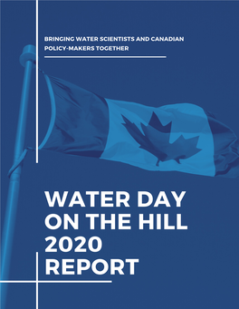 Water Day on the Hill 2020 Report