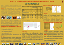 Productivity of Indian Telescopes: Impact Analysis Through Scientometric Methods by Meera B.M