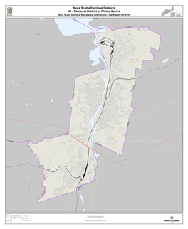 41 - Electoral District of Pictou Centre Nova Scotia Electoral Boundaries Commission Final Report (2018-19)