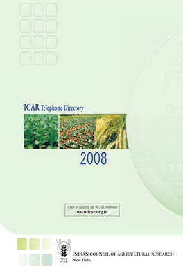 Icar Telephone Directory 2008 Icar Telephone Directory 2008