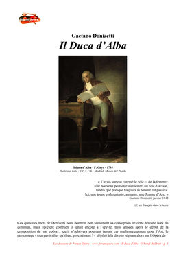 Donizetti Il Duca D’Alba