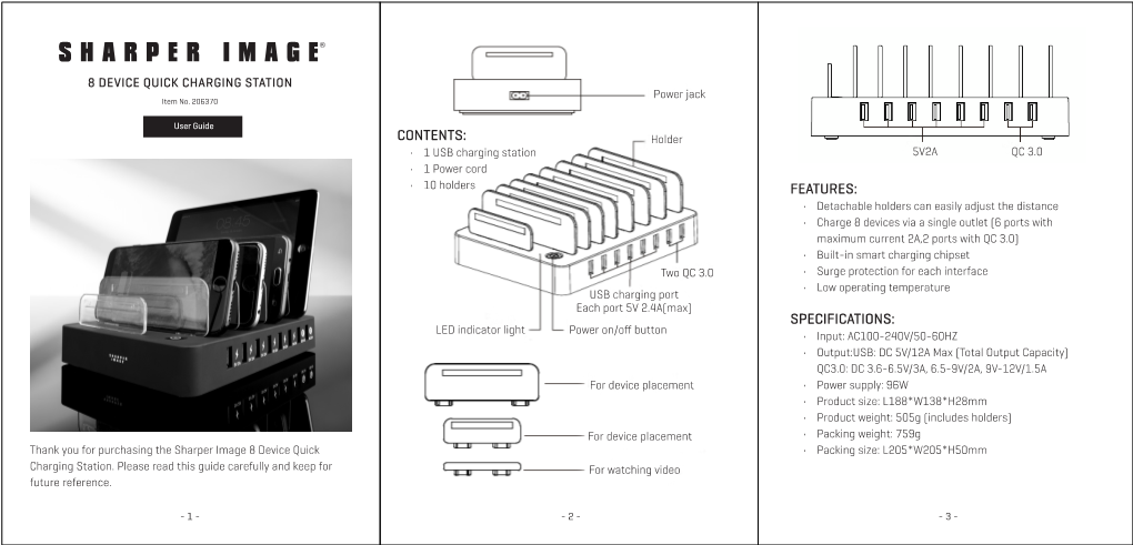 Specifications: Contents