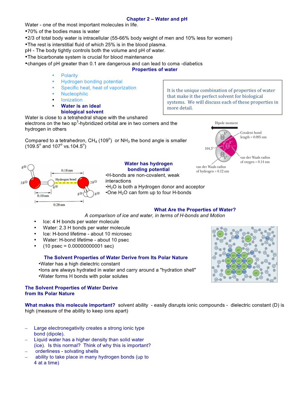 Chem331 Lect 2 Water Ph Acid Base Buffer