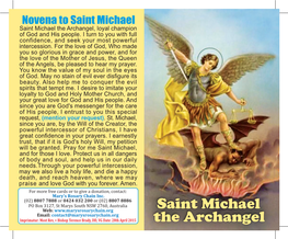 Saint Michael the Archangel, Loyal Champion of God and His People