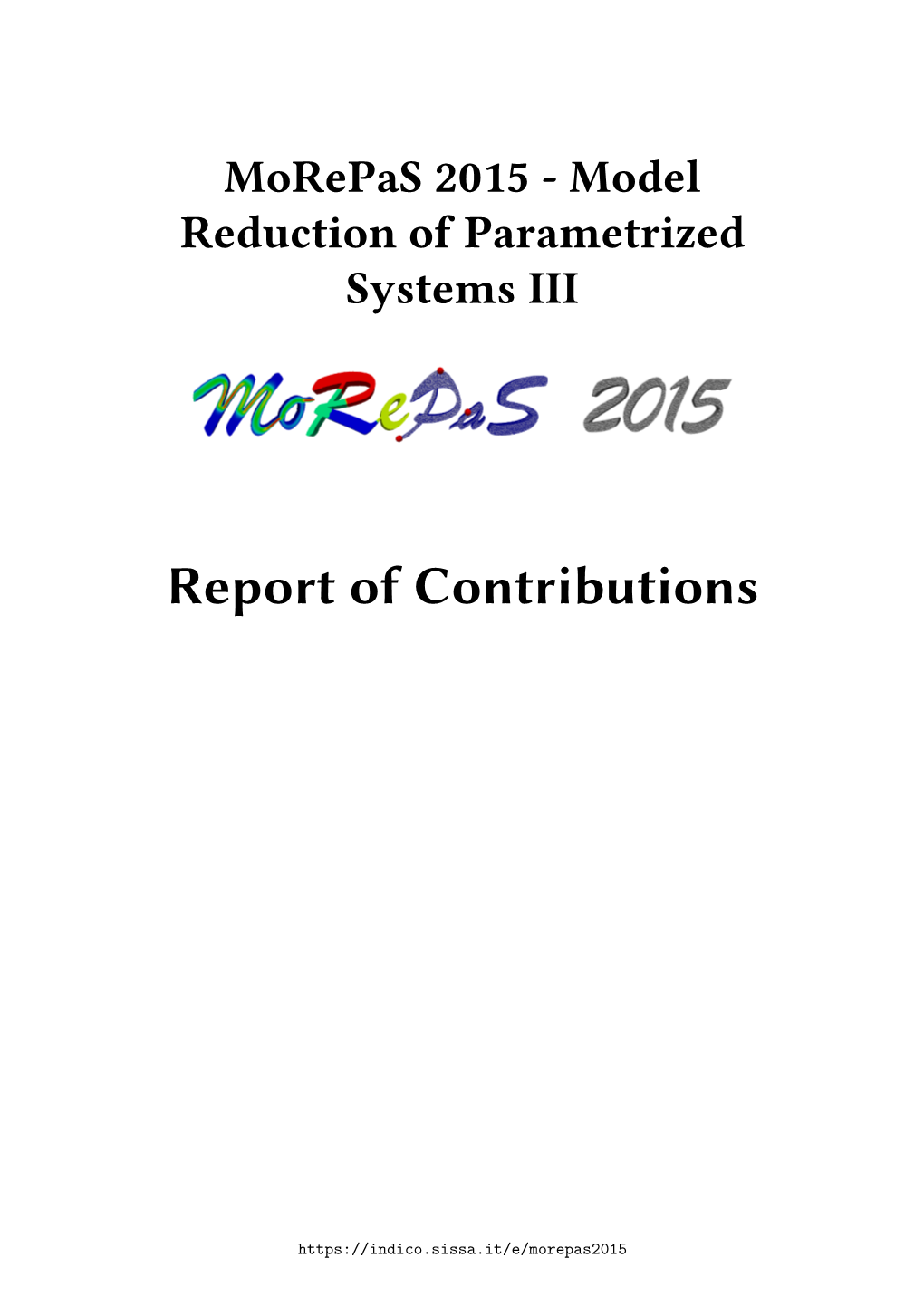 Report of Contributions