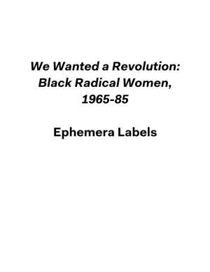 Ephemera Labels WWAR EPHEMERA LABELS 1 EXTENDED LABELS