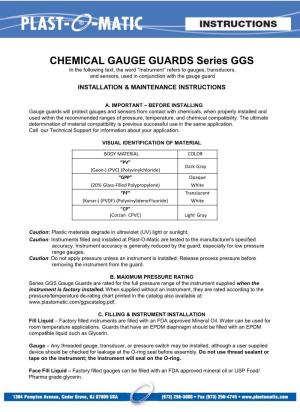 CHEMICAL GAUGE GUARDS Series