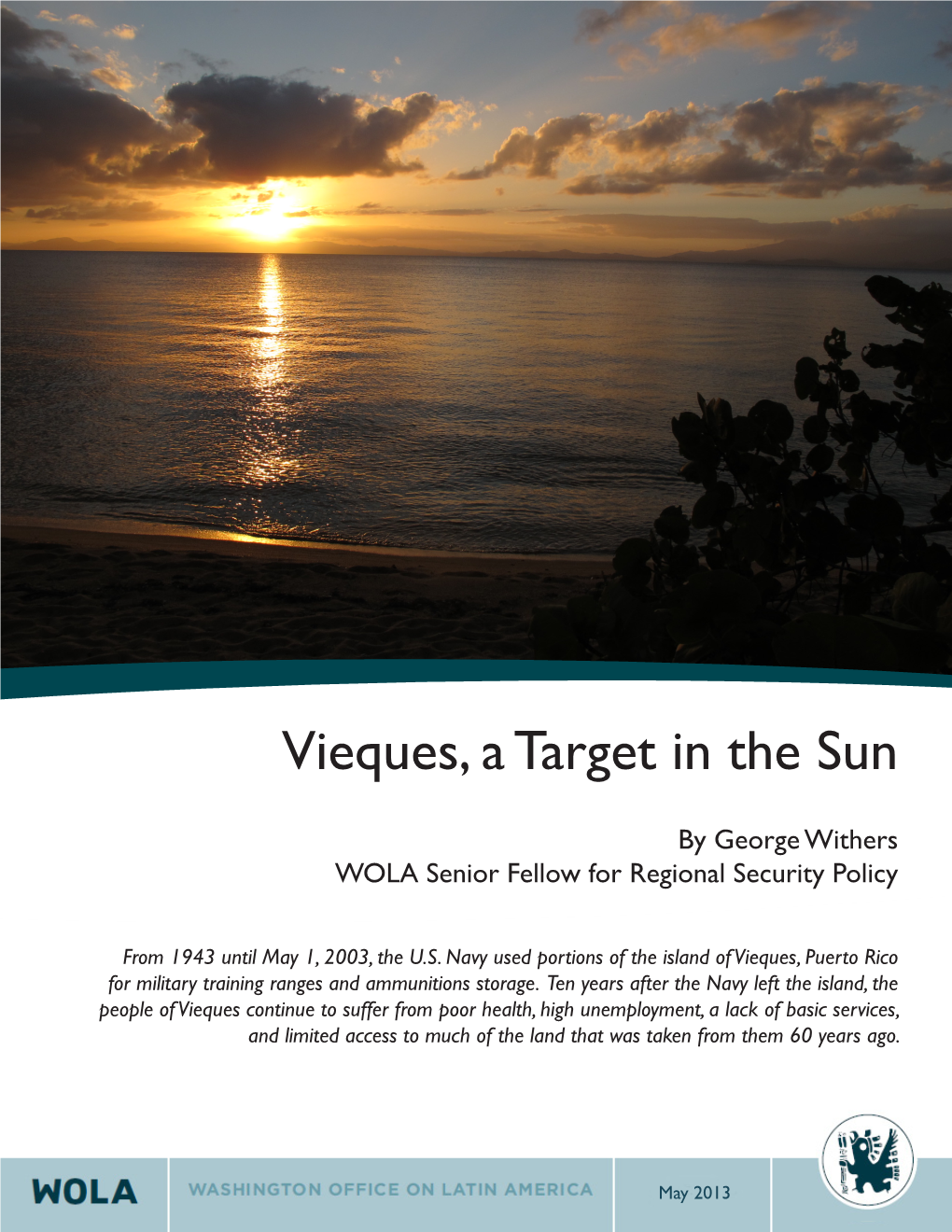 Vieques, a Target in the Sun