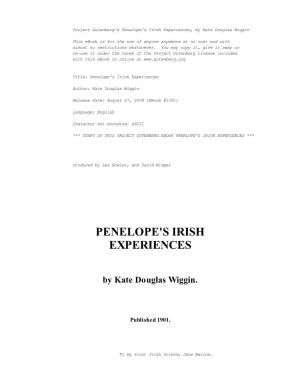 Penelope's Irish Experiences, by Kate Douglas Wiggin