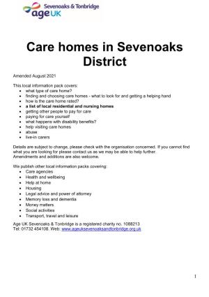 Care Homes Sevenoaks.Pdf