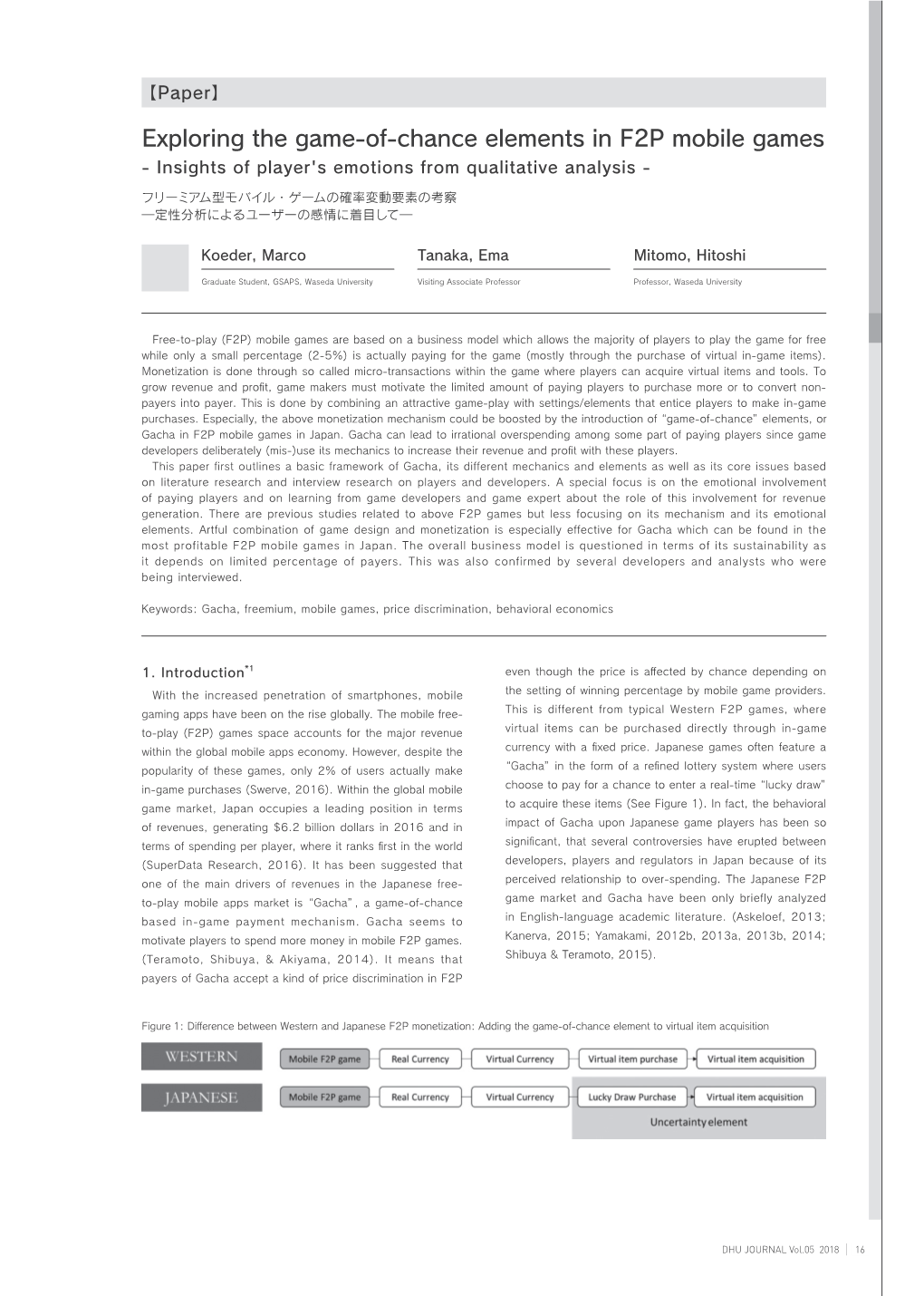 Exploring the Game-Of-Chance Elements in F2P Mobile Games - Insights of Player's Emotions from Qualitative Analysis