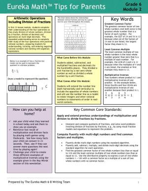 Eureka Math™ Tips for Parents Module 2