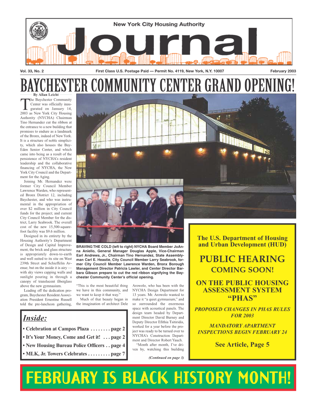 Baychester Community Center Grand Opening!