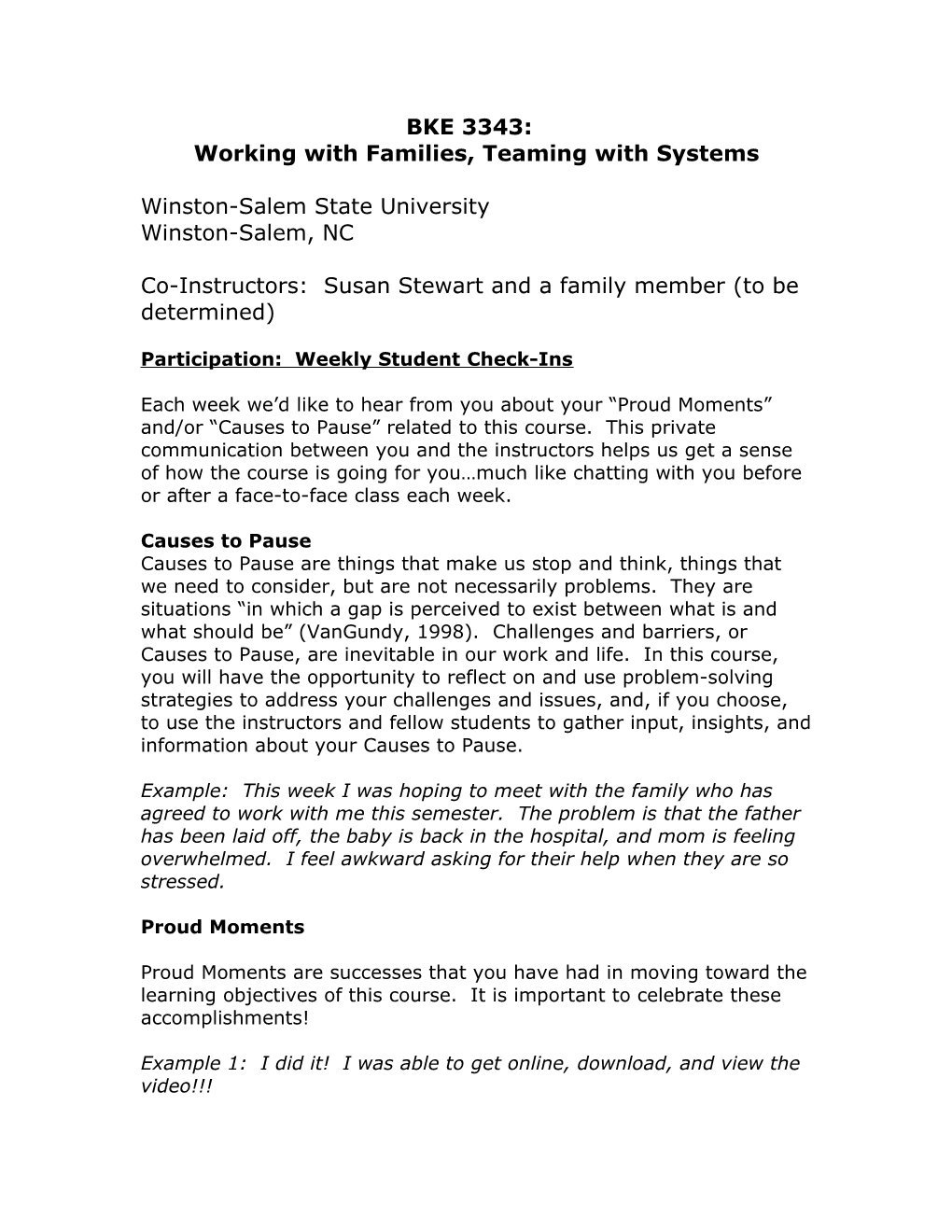 Working with Families, Teaming with Systems