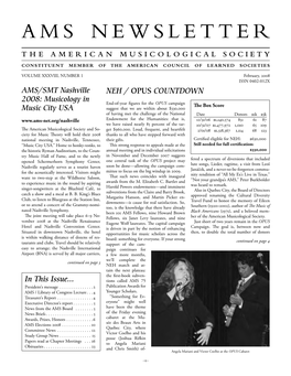 AMS Newsletter February 2008