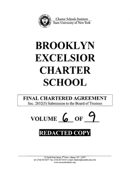 Brooklyn Excelsior Charter School Volume
