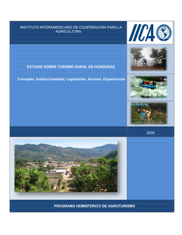 Estudio Sobre Turismo Rural En Honduras