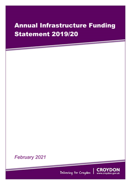 Annual Infrastructure Funding Statement 2019/20