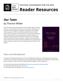 Reader Resources Our Town