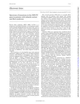 Electronic Letter 1Of4 J Med Genet: First Published As 10.1136/Jmg.37.12.E41 on 1 December 2000