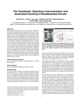 The Toastboard: Ubiquitous Instrumentation and Automated Checking of Breadboarded Circuits