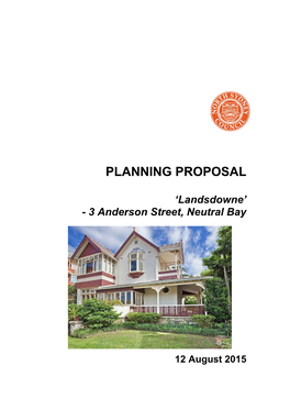 Planning Proposal