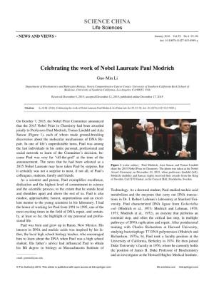 Celebrating the Work of Nobel Laureate Paul Modrich