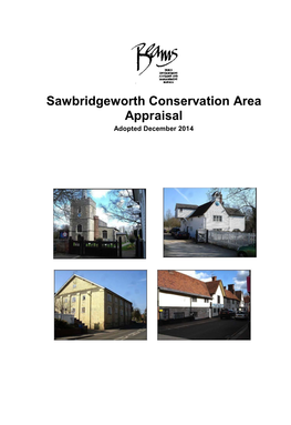 Sawbridgeworth Conservation Area Appraisal Adopted December 2014