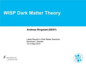 WISP Dark Matter Theory