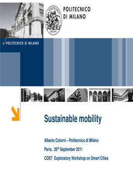 Sustainable Mobility