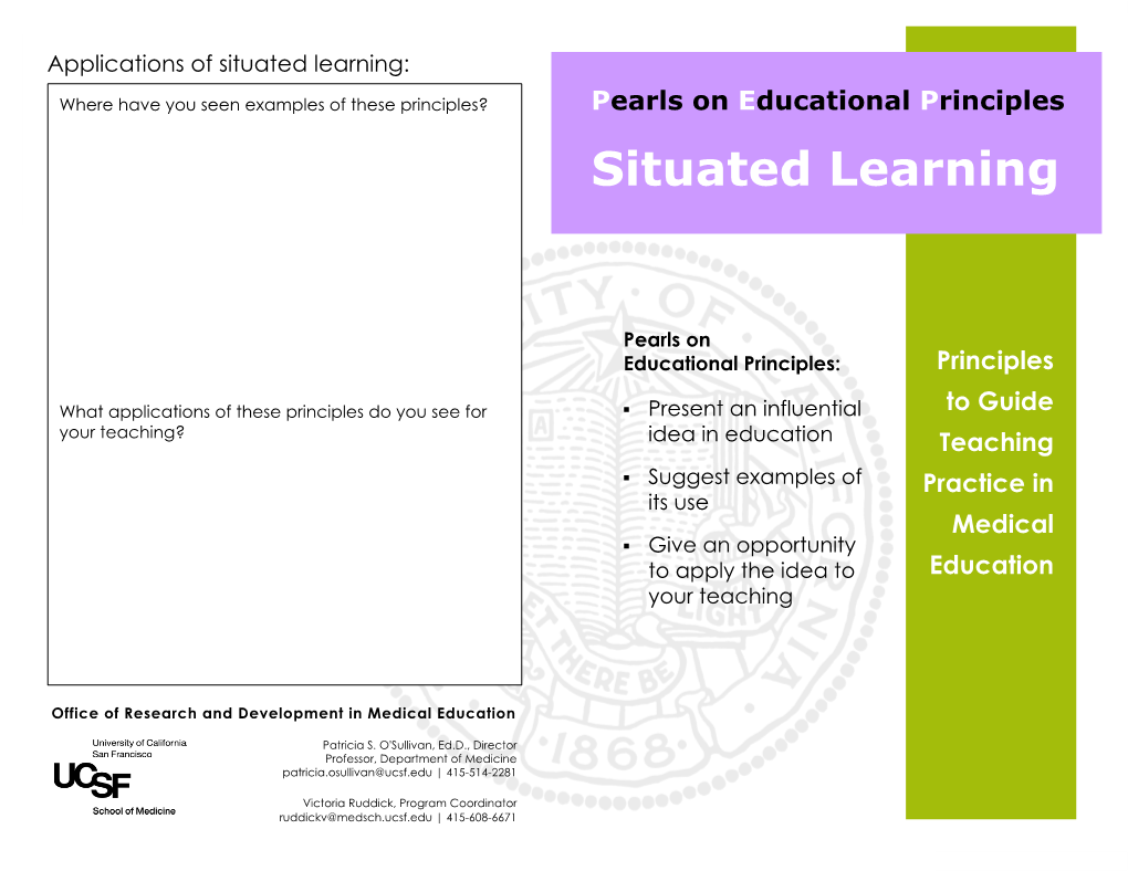 Situated Learning