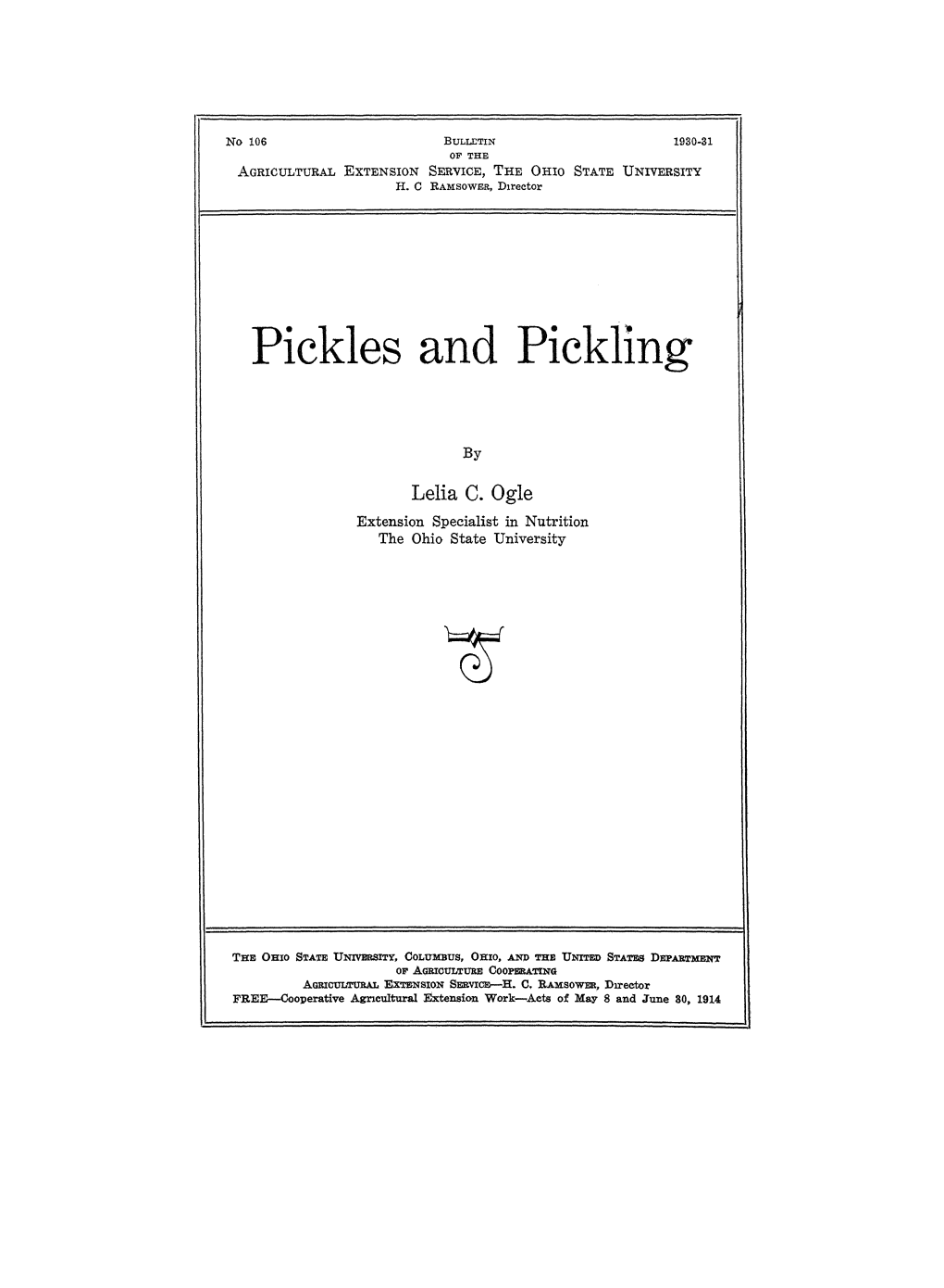 Pickles and Pickling