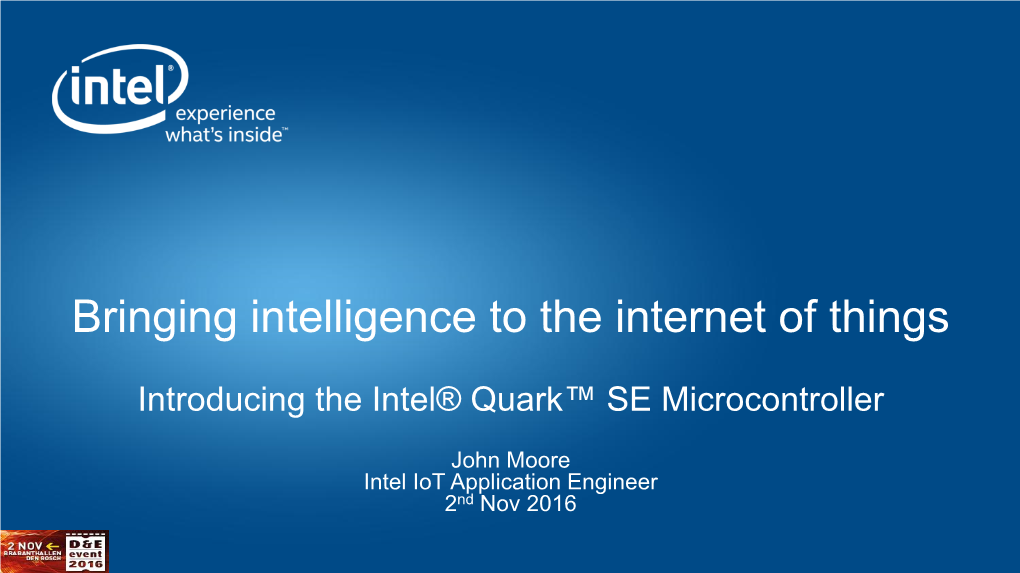 Intel® Quark™ SE Microcontroller