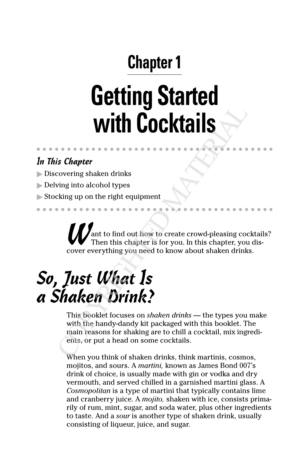 Getting Started with Cocktails