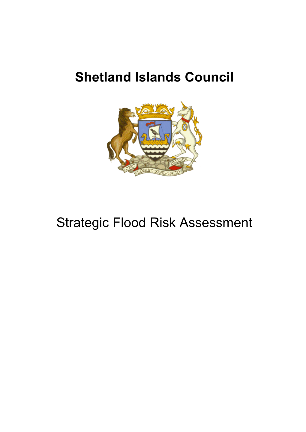 Strategic Flood Risk Assessment