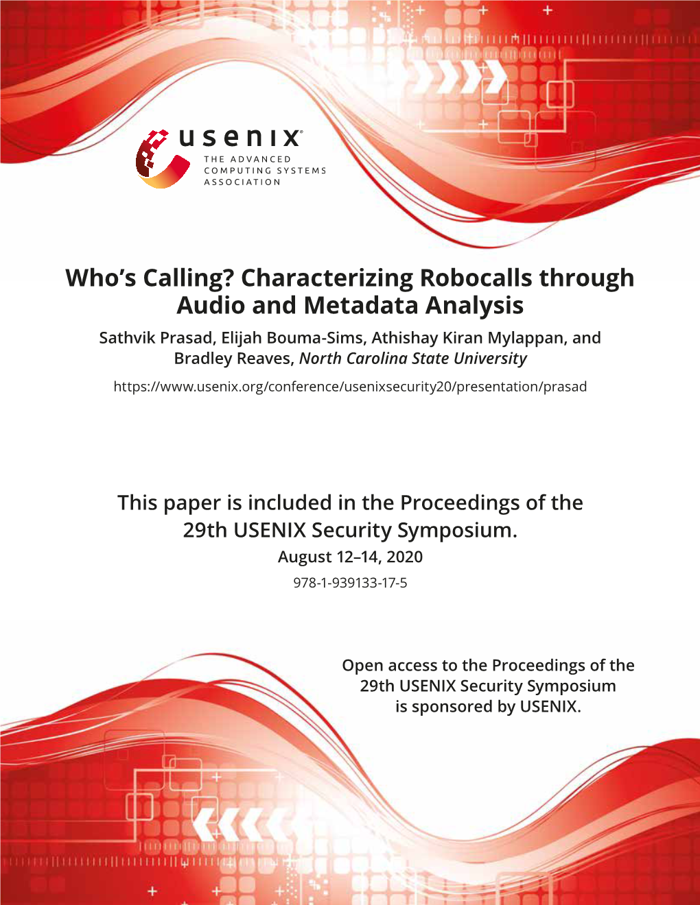 Characterizing Robocalls Through Audio and Metadata Analysis