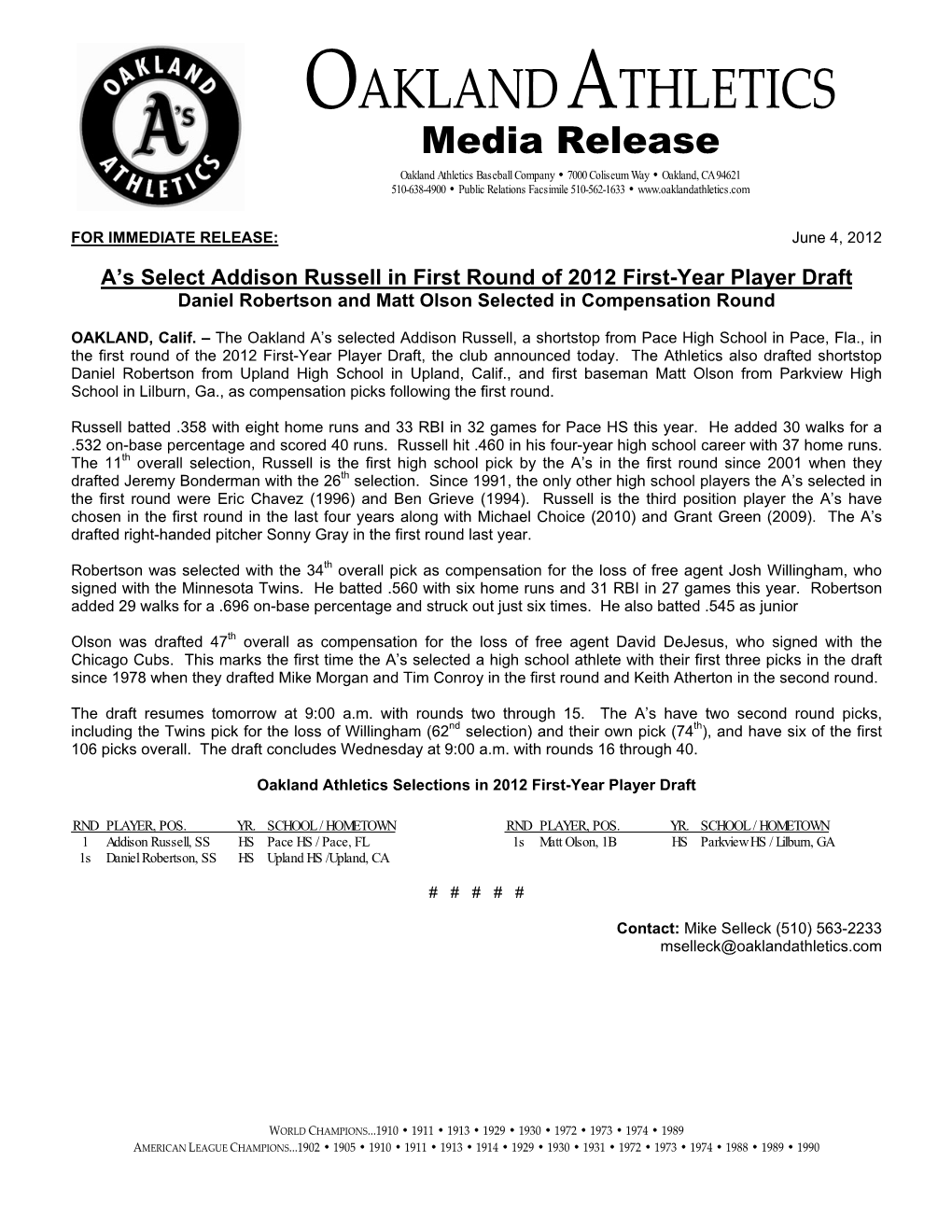 Media Release