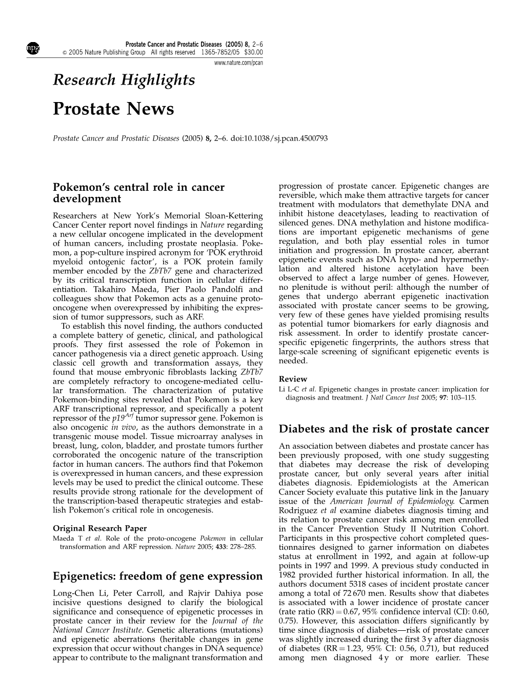 Prostate News