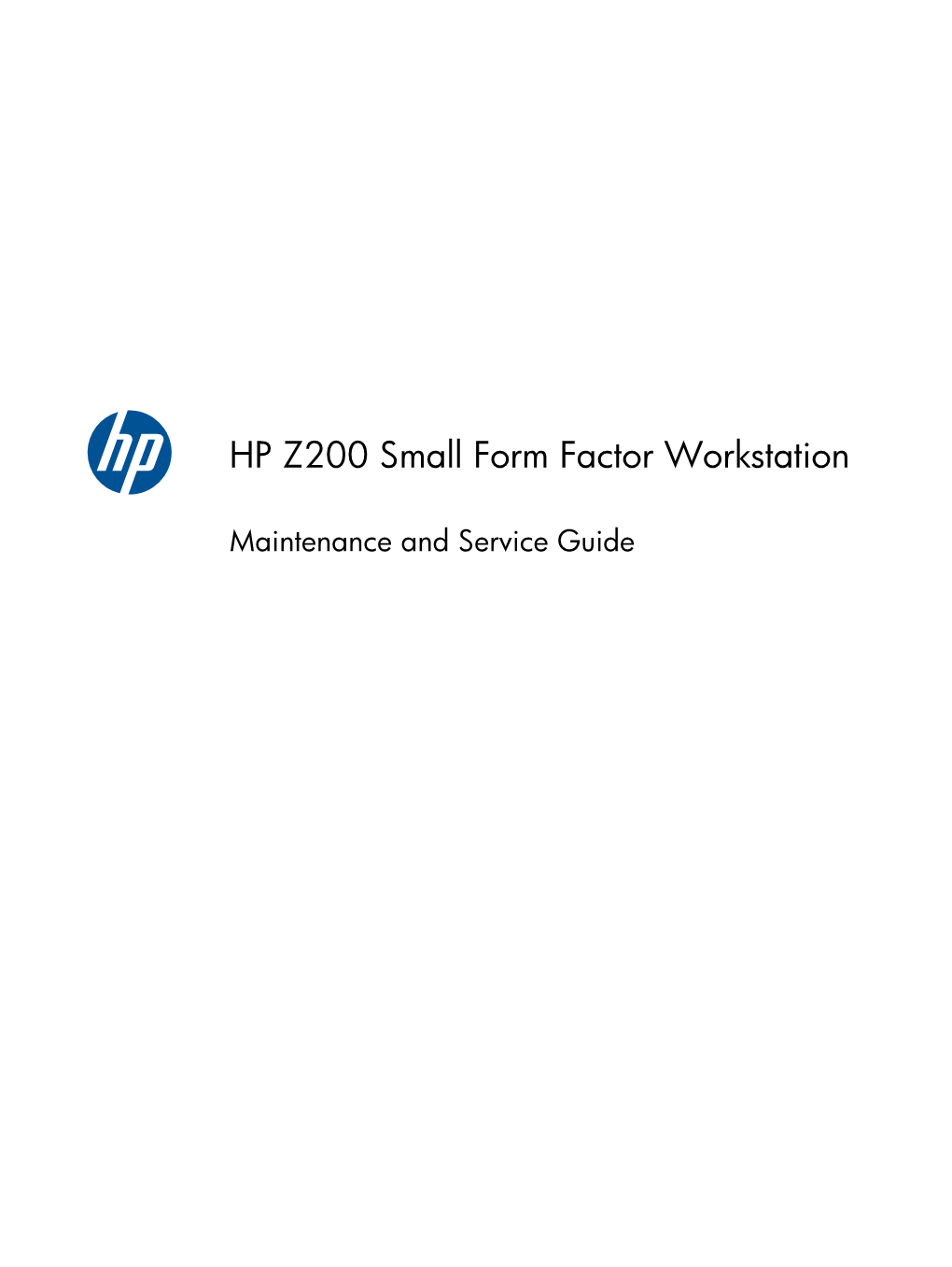 HP Z200 Small Form Factor Workstation