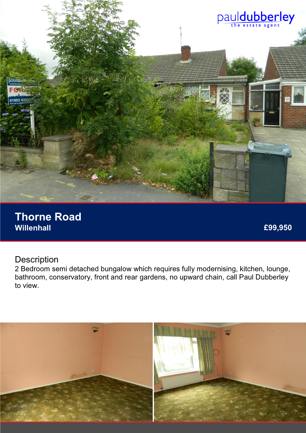 Thorne Road Willenhall £99,950