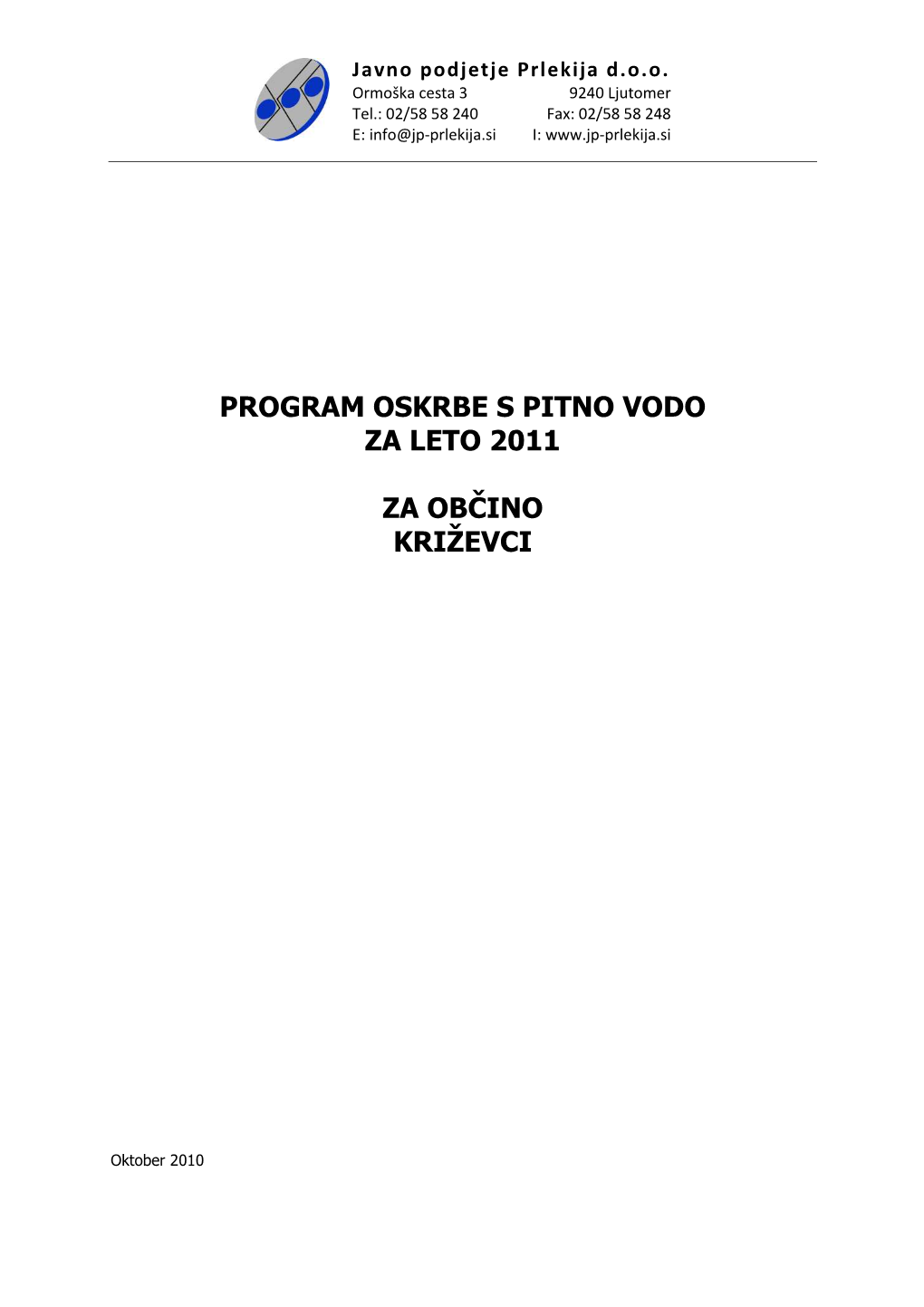 Program PV 2011 Občina Križevci 04012011
