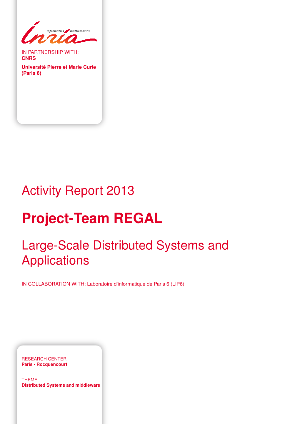 Project-Team REGAL