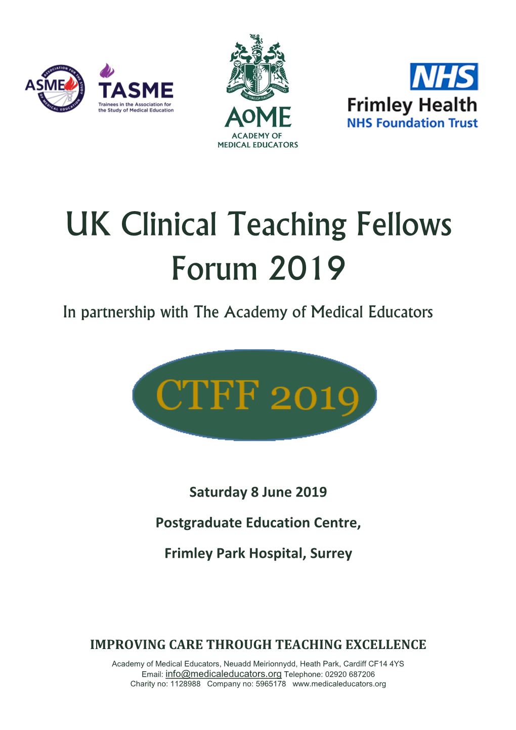 UK Clinical Teaching Fellows Forum 2019