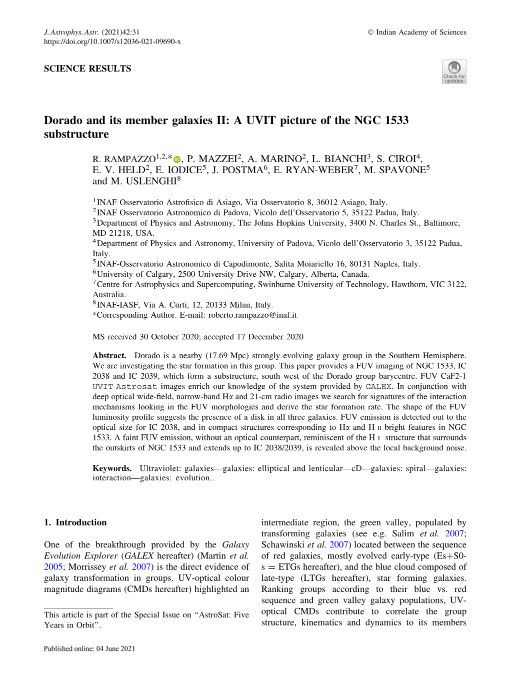 Dorado and Its Member Galaxies II: a UVIT Picture of the NGC 1533 Substructure