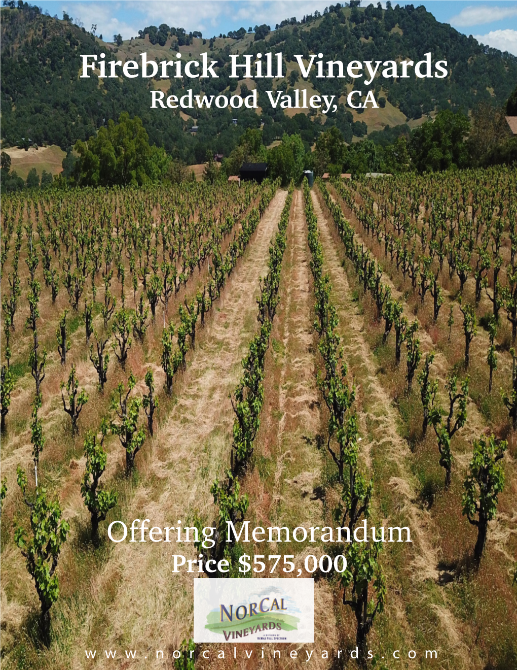 Firebrick Hill Vineyards Redwood Valley, CA