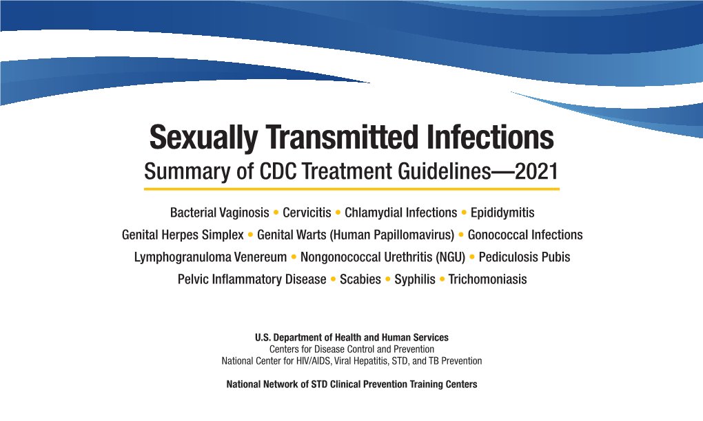 Sexually Transmitted Infections–Summary of CDC Treatment