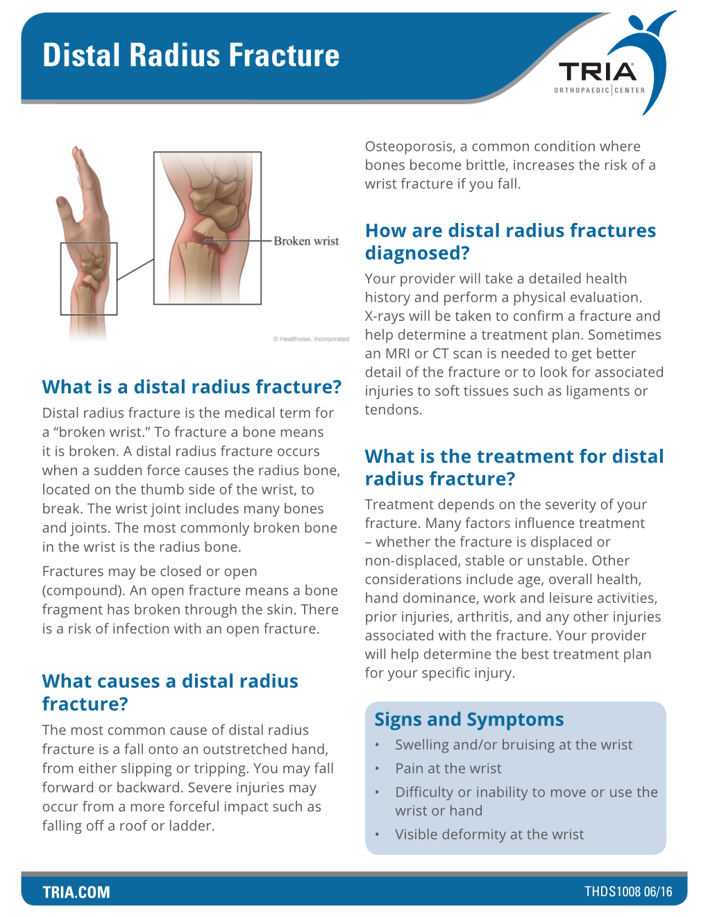 Distal Radius Fracture