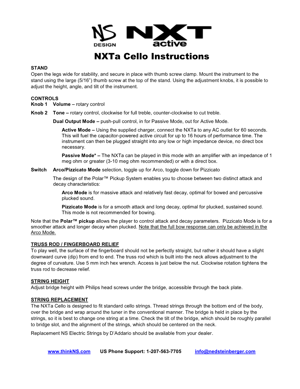 Nxta Cello Instructions STAND Open the Legs Wide for Stability, and Secure in Place with Thumb Screw Clamp