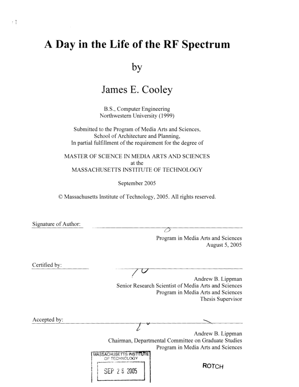 E2L005 ROTCH a Day in the Life of the RF Spectrum