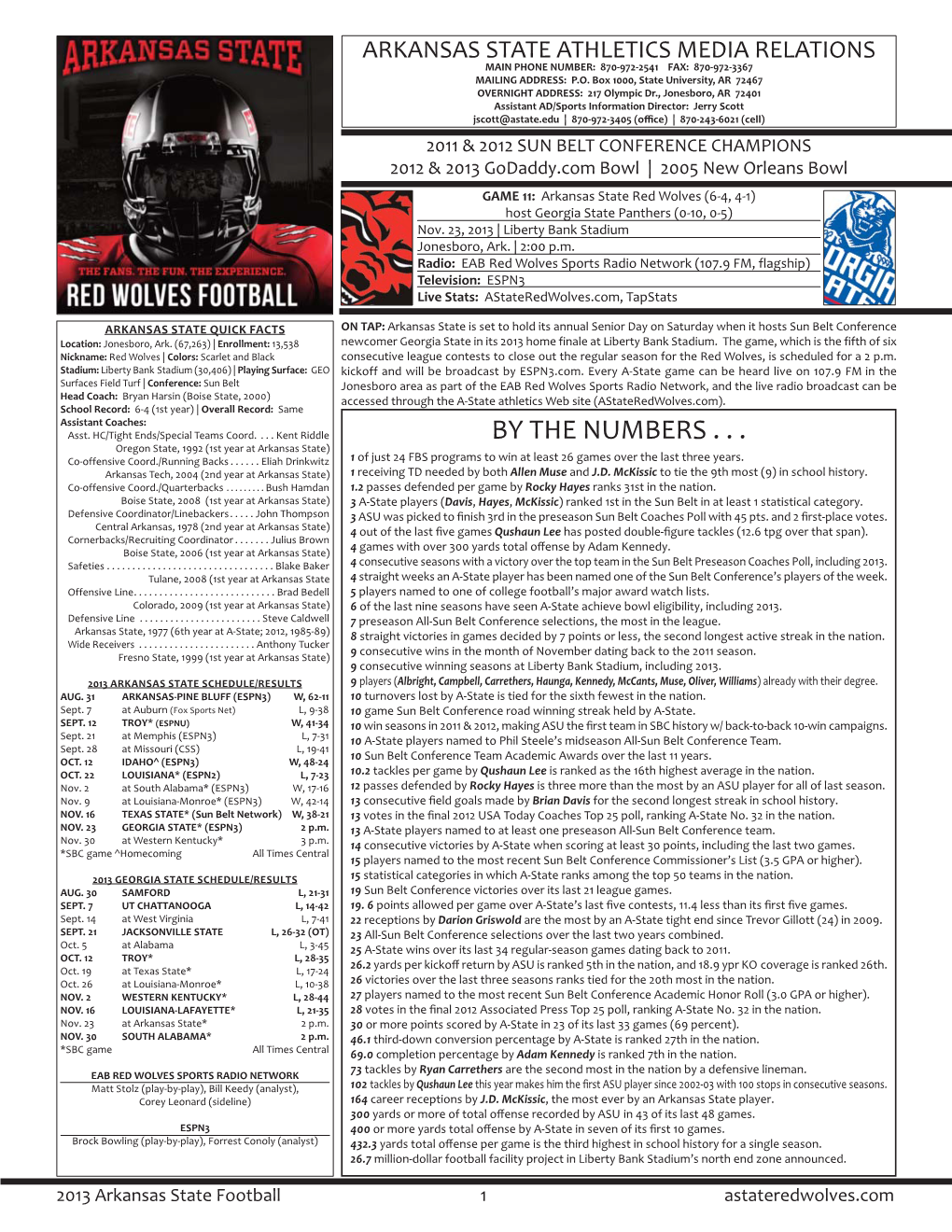 2013 A-STATE FB GAME NOTES Layout 1